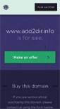 Mobile Screenshot of add2dir.info